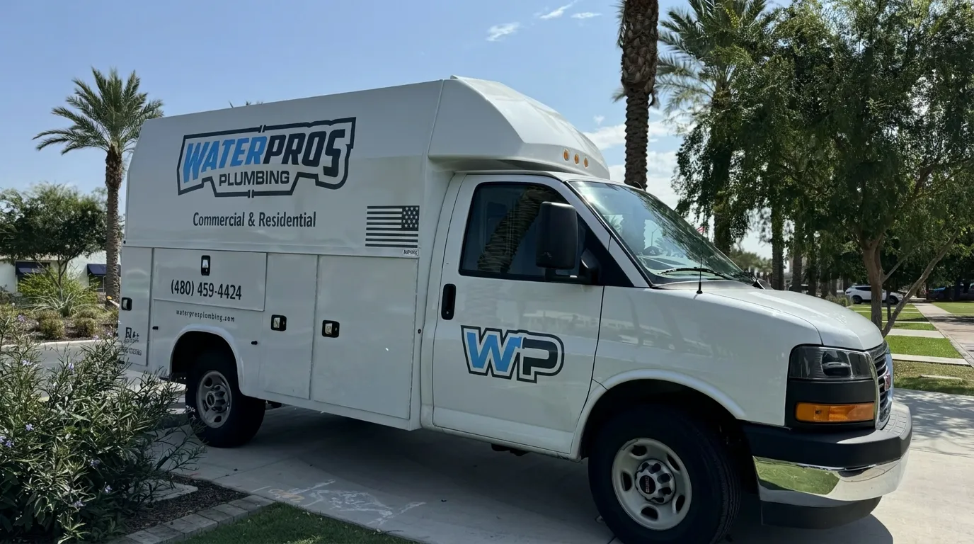 Water Pros Plumbing Service Truck in Gilbert, AZ